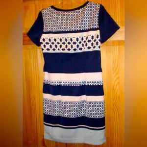 H&M Short Sleeve Lined Shirt Shift Dress